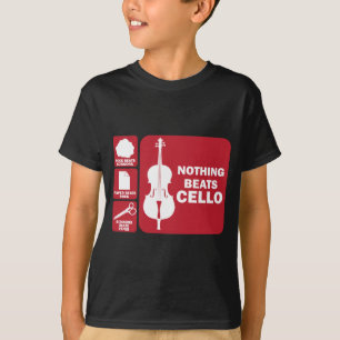 Nothing Beats Cello Rock Scissor Paper Musician T-Shirt