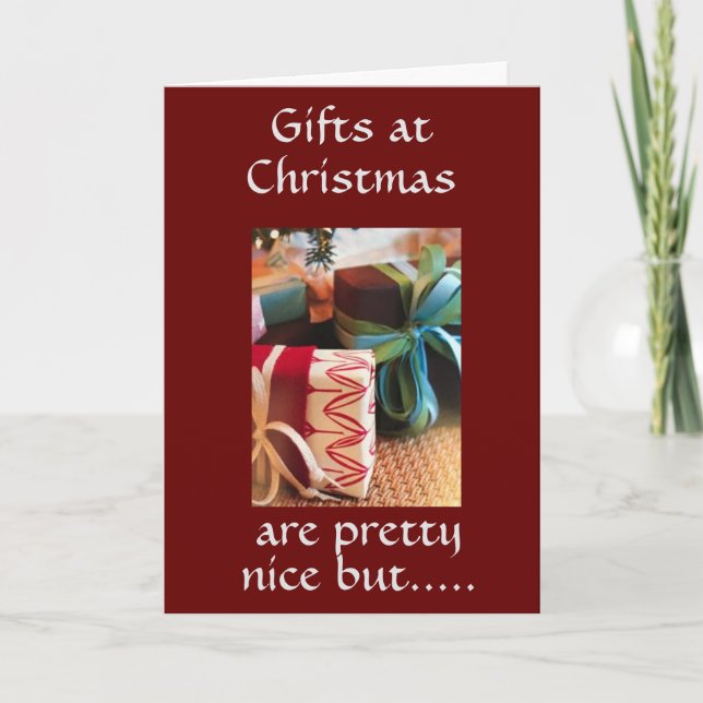 *NOTHING BEATS FAMILY & FRIENDS* AT CHRISTMAS CARD (Front)