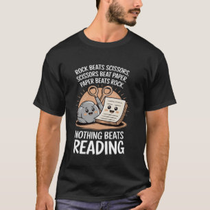 Nothing Beats Reading Bookish Book Lover Read Amer T-Shirt