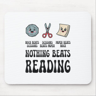 Nothing Beats Reading Rock Paper Scissors Reading  Mouse Mat