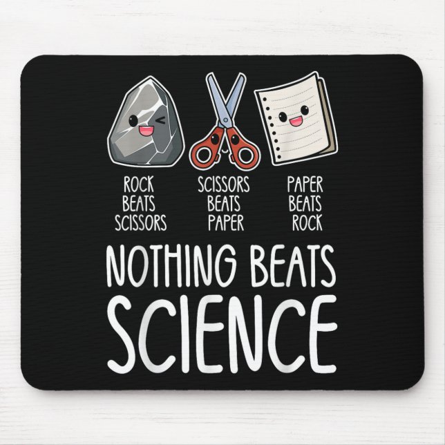 Nothing Beats Science Funny Back To School Stem Te Mouse Mat (Front)