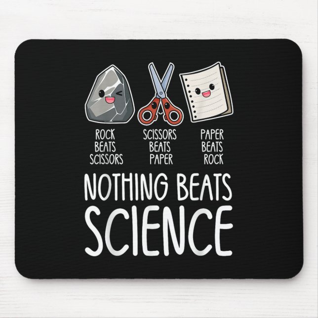 Nothing Beats Science Funny Back To School Stem Te Mouse Mat (Front)