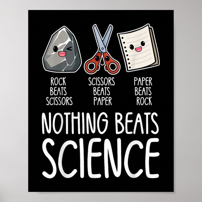 Nothing Beats Science Funny Back To School Stem Te Poster (Front)