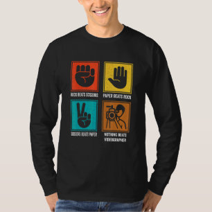 Nothing Beats Videographer Cool Cameraman Cinemato T-Shirt