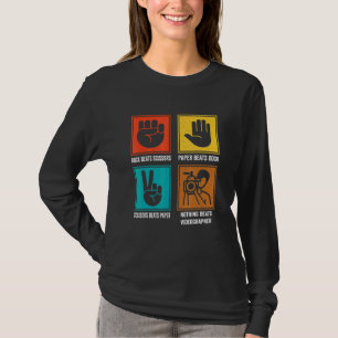 Nothing Beats Videographer Cool Cameraman Cinemato T-Shirt