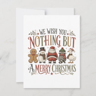 Nothing But a Merry Christmas Invitation