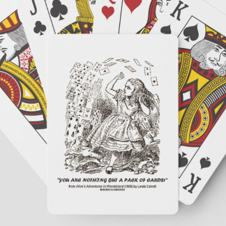 Nothing But A Pack Of Cards Wonderland Playing Crd