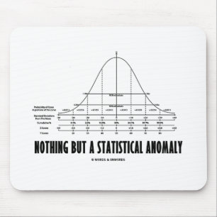 Nothing But A Statistical Anomaly (Stats Humour) Mouse Mat