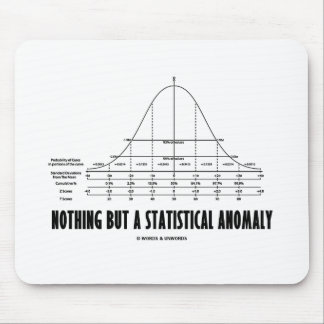 Nothing But A Statistical Anomaly (Stats Humour) Mouse Mat