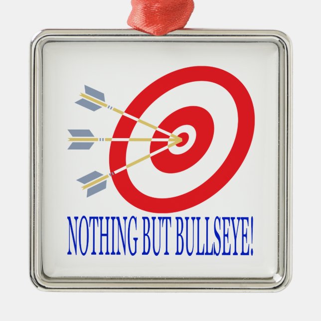 Nothing But Bullseye Metal Tree Decoration (Front)