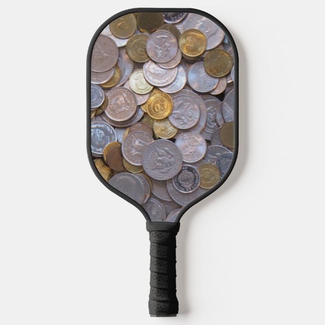 Nothing But Coins Pickleball Paddle (Front)