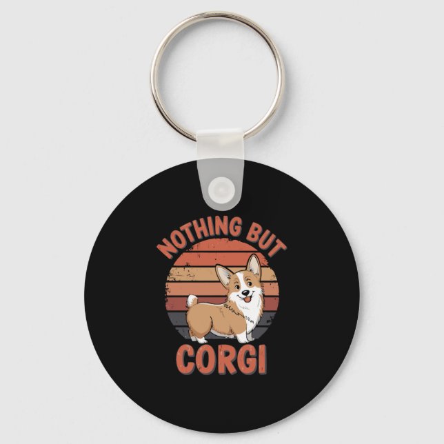 Nothing But Corgi Key Ring (Front)