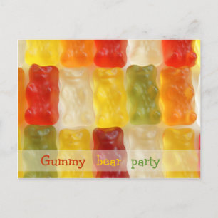 nothing but gummy bears postcard