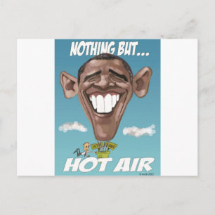 Nothing But Hot Air Obama Balloon Postcard