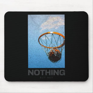 Nothing But Net Basketball Minimalist Hoop Sky Des Mouse Mat