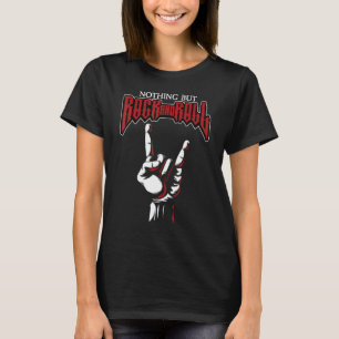 Nothing But Rock and Roll I Retro Rock Symbol I Ro T-Shirt