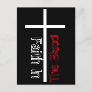 Nothing But The Blood Of Jesus Christian Hymn Postcard