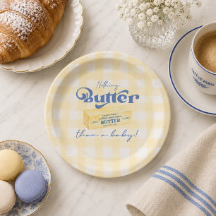 Nothing Butter Than a Baby Shower Paper Plate