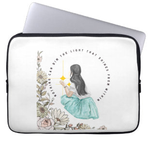 Nothing Can Dim The Light That Shines From Within Laptop Sleeve