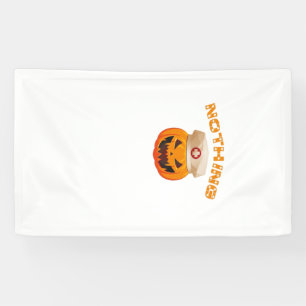 Nothing Can Scare A Nurse, Halloween Spooky Pumpki Banner