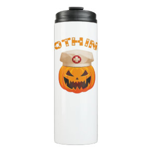 Nothing Can Scare A Nurse, Halloween Spooky Pumpki Thermal Tumbler