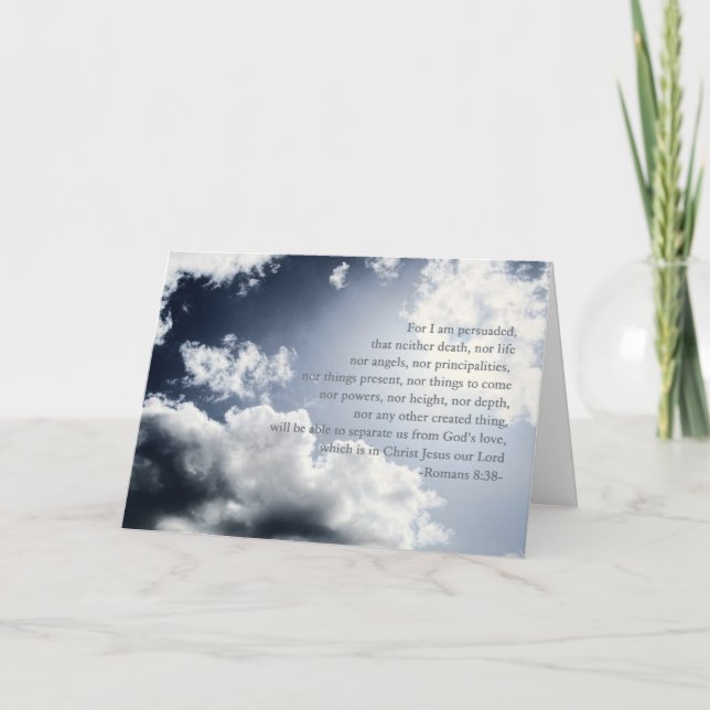 Nothing can separate us from God's love, hospice, Card (Front)