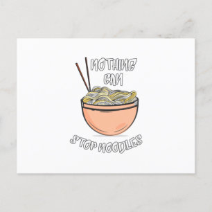 Nothing Can Stop Noodles Announcement Postcard