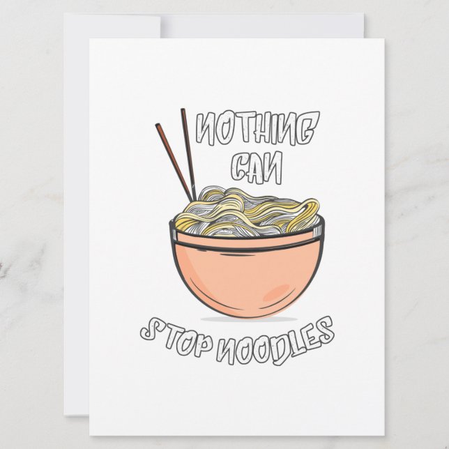 Nothing Can Stop Noodles Save The Date (Front)