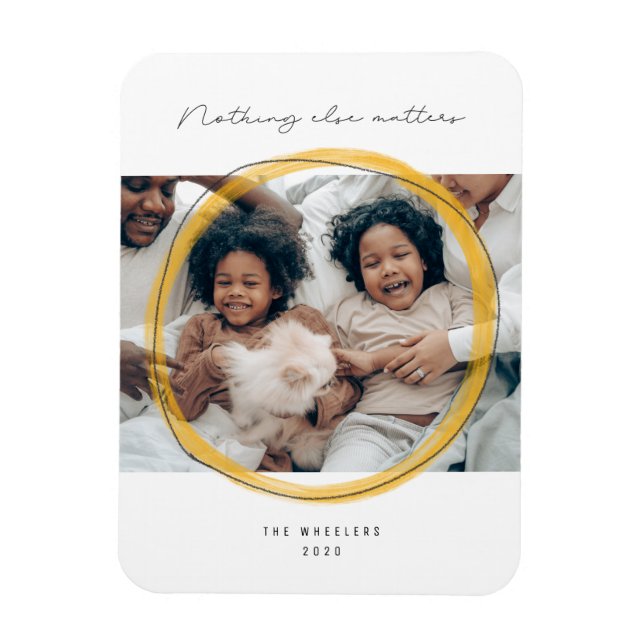 Nothing Else Matters Holiday Photo Magnet (Vertical)