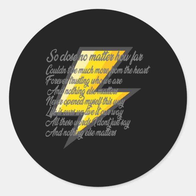 Nothing Else S (lyrics) Sticker  (Front)