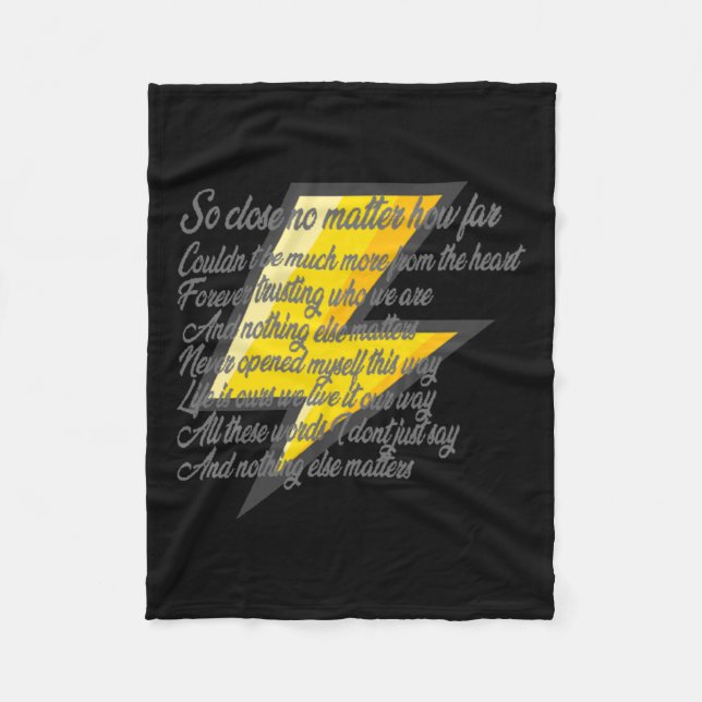 Nothing Else S (lyrics) Sticker  Fleece Blanket (Front)