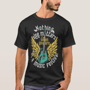 Nothing Else S - Music Festival Winged Guitar Tee