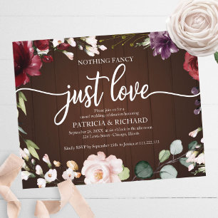 Nothing Fancy Budget Rustic Wedding Invitations