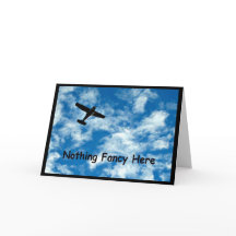 Nothing Fancy Here - A Plane Congratulations Card!