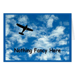 Nothing Fancy Here Just A Plane Boss's Day Card!