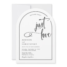 Nothing Fancy Just Love Casual Script Wedding
