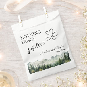 Nothing Fancy Just Love Elegant Wedding Favour Bags