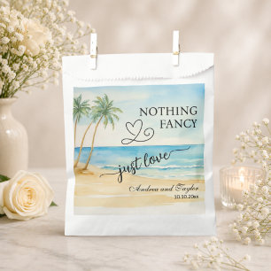 Nothing Fancy Just Love Elegant Wedding Favour Bags