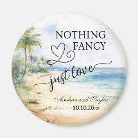 Nothing Fancy Just Love Elegant Wedding favour