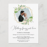 Nothing Fancy Just Love Eloped Wedding Reception