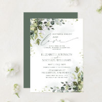 Nothing Fancy Just Love Eucalyptus Green Wedding