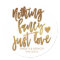 Nothing Fancy Just Love | Gold Heart Micro Wedding