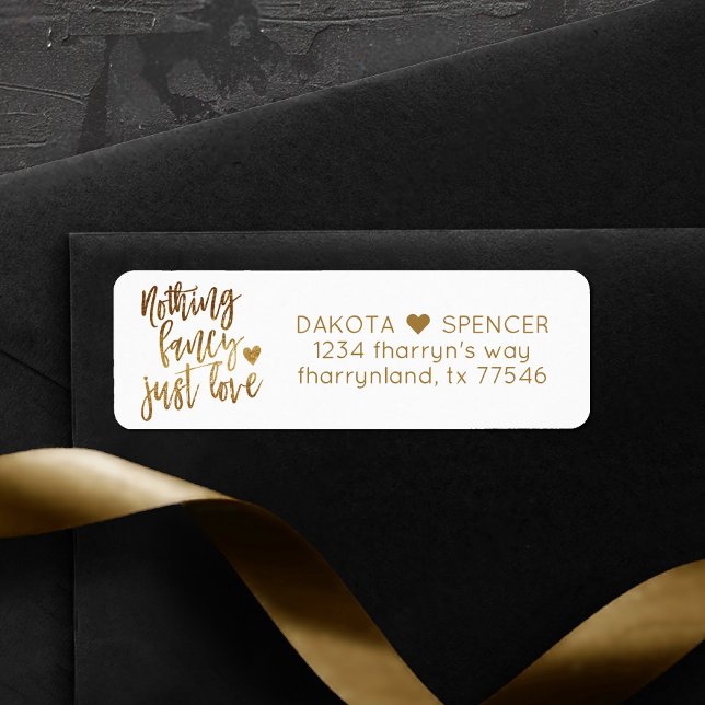 Nothing Fancy Just Love | Micro Wedding Address (Creator Uploaded)