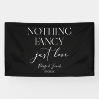 Nothing Fancy Just Love Minimalist Casual Wedding