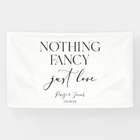 Nothing Fancy Just Love Minimalist Casual Wedding