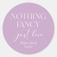 Nothing Fancy Just Love Minimalist Casual Wedding