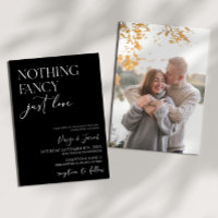 Nothing Fancy Just Love Minimalist Casual Wedding