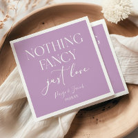 Nothing Fancy Just Love Minimalist Casual Wedding