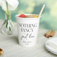 Nothing Fancy Just Love Minimalist Casual Wedding