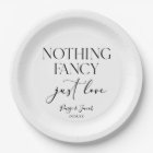 Nothing Fancy Just Love Minimalist Casual Wedding